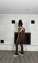 Load image into Gallery viewer, Stay In Your Lane Jumpsuit (Brown)
